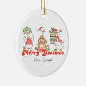 Custom Merry Goosemas Ornament セラミックオーナメント (右)
