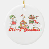 Custom Merry Goosemas Ornament セラミックオーナメント (裏面)