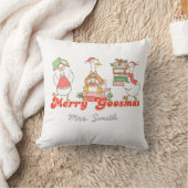Custom Merry Goosemas Pillow クッション (ブランケット)