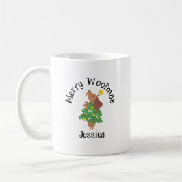 Custom Merry Woofmas Mug – Dog Mom & Dad Christmas コーヒーマグカップ