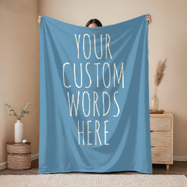 Custom Message Blanket Gift for Mom, Dad & Friends フリースブランケット