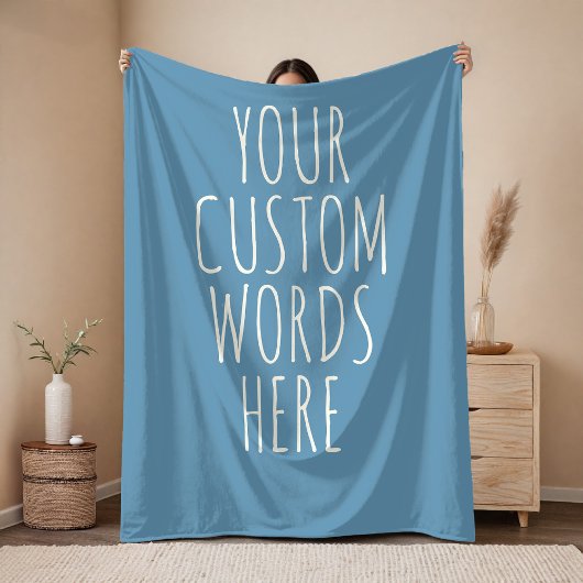 Custom Message Blanket Gift for Mom, Dad & Friends フリースブランケット