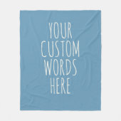Custom Message Blanket Gift for Mom, Dad & Friends フリースブランケット (正面)