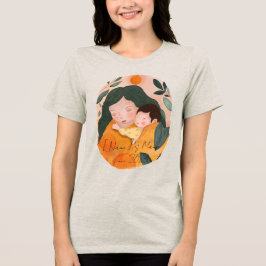 Custom Message & Font Mama Era トライブレンドTシャツ