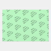 Custom Message New Job Congratulations Gift ラッピングペーパーシート (正面2)