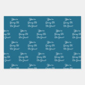 Custom Message New Job Congratulations Gift ラッピングペーパーシート (正面3)