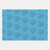 Custom Message New Job Congratulations Gift ラッピングペーパーシート (正面2)