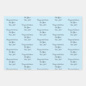 Custom Message New Job Congratulations Gift ラッピングペーパーシート (正面)