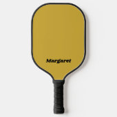 Custom Metallic Gold Pickleball Paddle with Name ピックルボールラケット (正面)