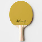 Custom Metallic Gold Ping Pong Paddle Name 卓球ラケット (正面)