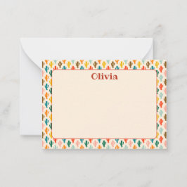 Custom Mexican Cacti Note Card ノートカード