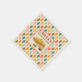 Custom Mexican Fiesta Bachelorette Party  スタンダードカクテルナプキン (角)