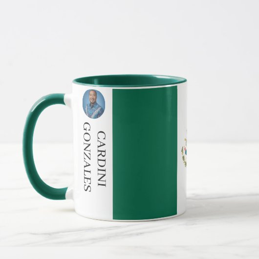 Custom Mexican Pride Heritage Personalized Mug マグカップ (左)