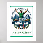 Custom Mexico National Football Team Celebration ポスター (正面)
