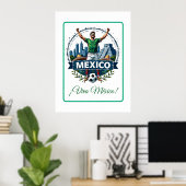 Custom Mexico National Football Team Celebration ポスター (ホームオフィス)