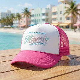 Custom Miami Family Vacation キャップ