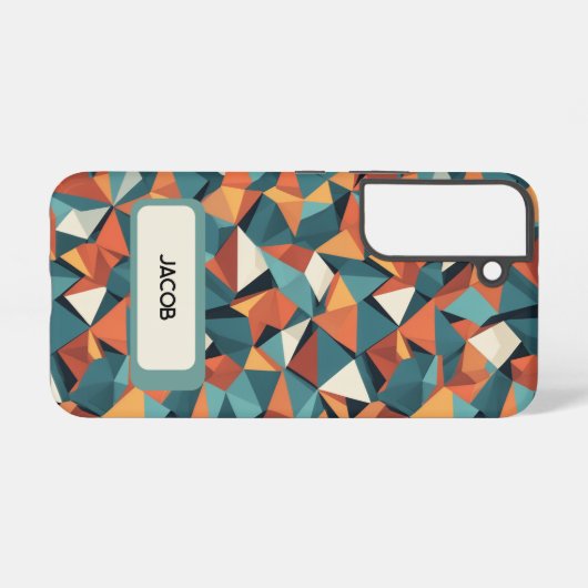 Custom Mid-Century Geometric Phone Case - Samsung Samsung Galaxyケース (裏面横)