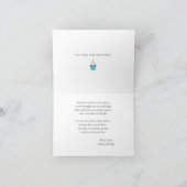 Custom Milestone Unicorn Year/Photo Birthday Card カード (内部)