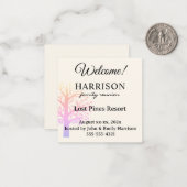 Custom Mini Family Reunion Welcome Gift Bag ノートカード (正面/裏面インサイチュ)