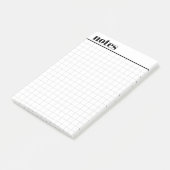 Custom Mini Graph Paper Sticky Notes, 4" x 6" ポストイット (アングル)