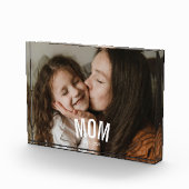 Custom Minimal Modern Mom Established Photo  フォトブロック (右)