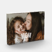 Custom Minimal Modern Mom Established Photo  フォトブロック (左)