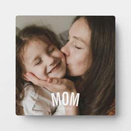 Custom Minimal Modern Mom Established Photo  フォトプラーク