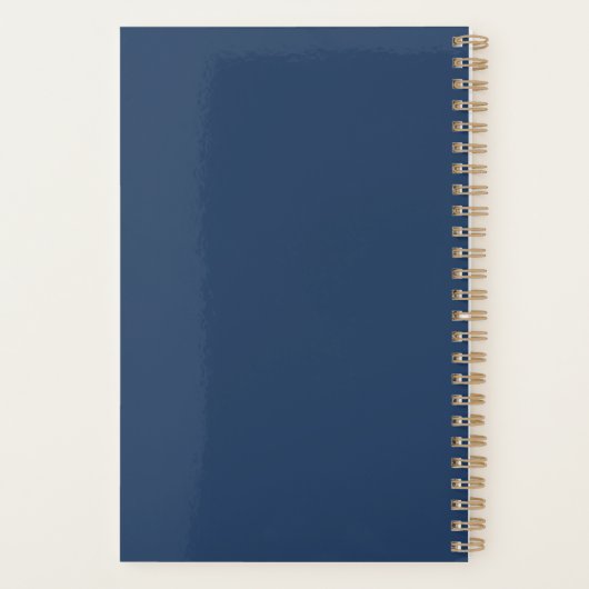 Custom Minimal Planner with Name, Year & Title プランナー手帳 (裏面)