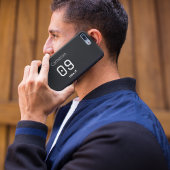 Custom Minimalist American Athlete Monochromatic  iPhoneケース