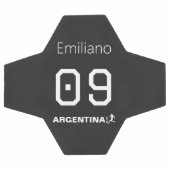 Custom Minimalist Argentinian National Athlete  サッカーボール (フラット)