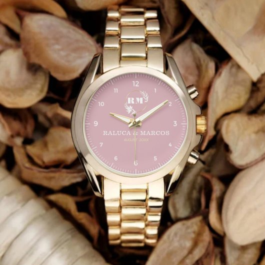 Custom Minimalist Boho Couple Name Unique Gift 腕時計