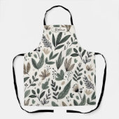 Custom Minimalist Botanical Cooking エプロン (正面)