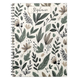 Custom Minimalist Botanical Journal Design ノートブック