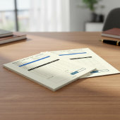 Custom Minimalist Business Invoice Sales Receipt ノートパッド