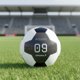 Custom Minimalist Czech National Athlete  サッカーボール