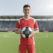 Custom Minimalist Czech National Athlete  サッカーボール