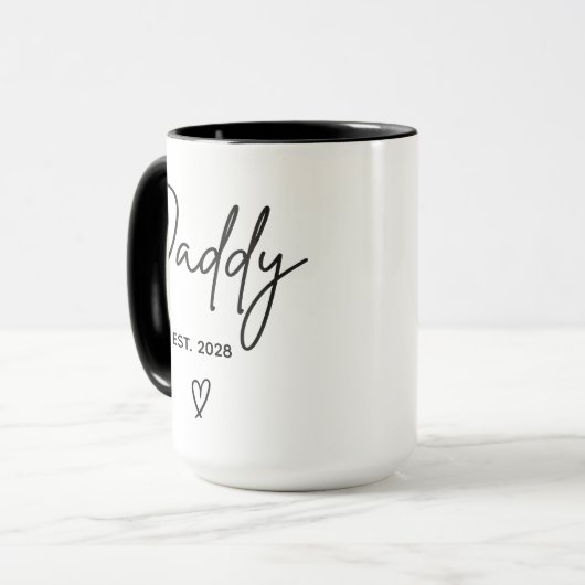 Custom Minimalist Dad Mug for New Dads & Parents マグカップ (正面左)
