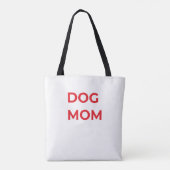 Custom Minimalist Dog Mom Tote – Personalized Pet  トートバッグ (裏面)