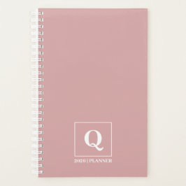 Custom Minimalist Feminine Dusty Rose 2026 Planner プランナー手帳