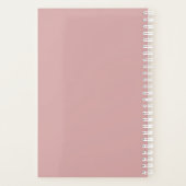 Custom Minimalist Feminine Dusty Rose 2026 Planner プランナー手帳 (裏面)
