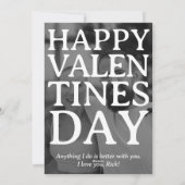 Custom Minimalist Modern Valentines Card, Love  シーズンカード (裏面)