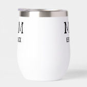 Custom Minimalist Mom Established New Mom Gift (右面)