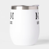 Custom Minimalist Mom Established New Mom Gift (左面)