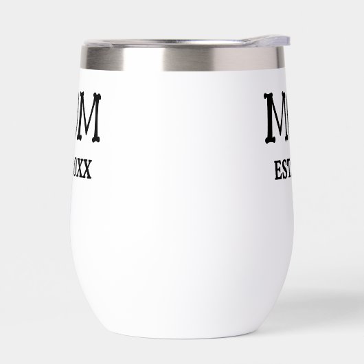 Custom Minimalist Mom Established New Mom Gift (左面)