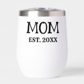 Custom Minimalist Mom Established New Mom Gift (正面)