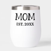 Custom Minimalist Mom Established New Mom Gift (背面)