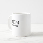 Custom Minimalist Mom Established New Mom Gift コーヒーマグカップ (正面左)