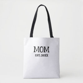 Custom Minimalist Mom Established New Mom Gift トートバッグ