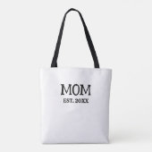 Custom Minimalist Mom Established New Mom Gift トートバッグ (裏面)