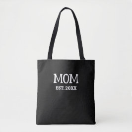 Custom Minimalist Mom Established New Mom Gift トートバッグ